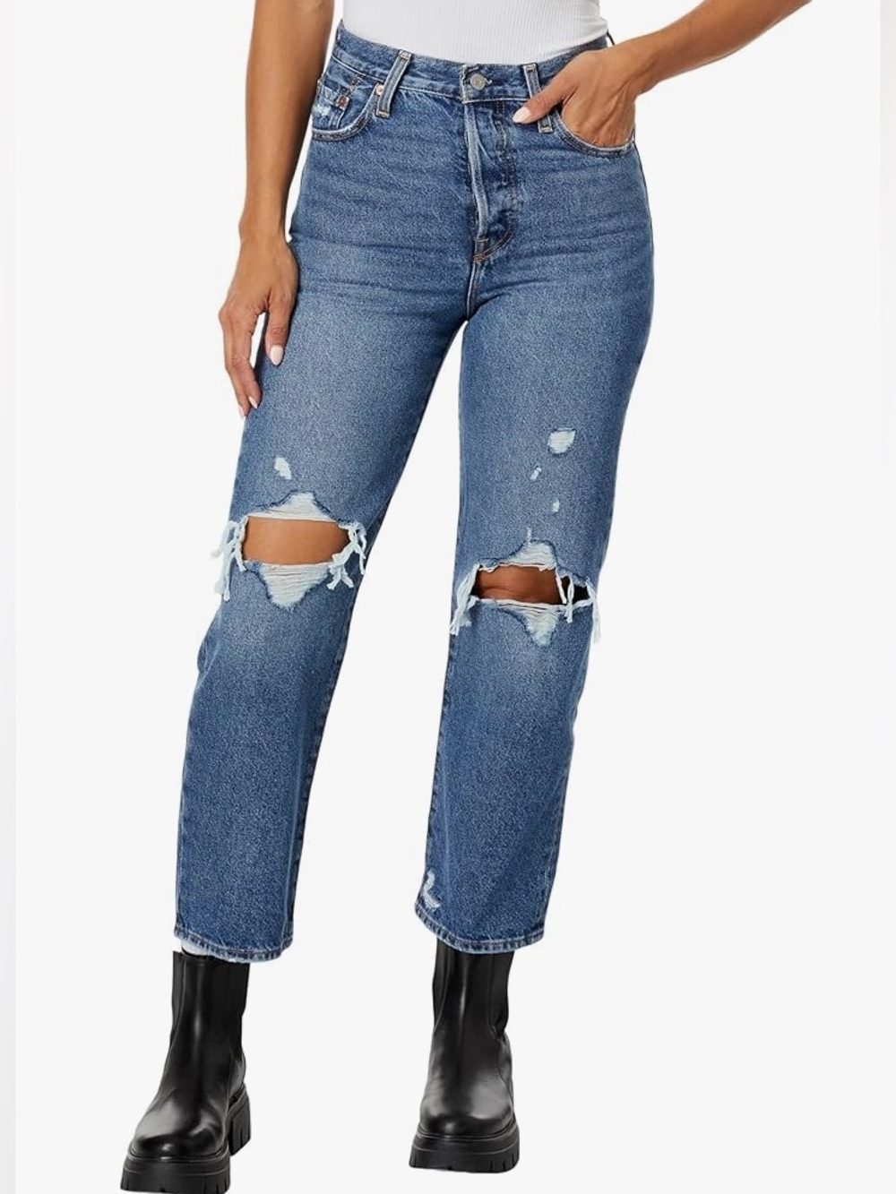 LEVIS RIBCAGE STRAIGHT ANKLE Jeans